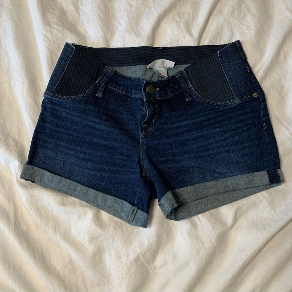 Dark denim Maternity shorts